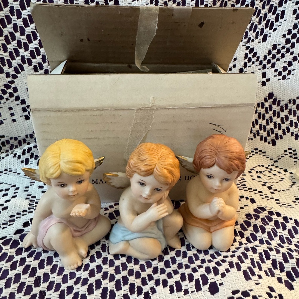 Vintage HOMCO Angels. Set of 3